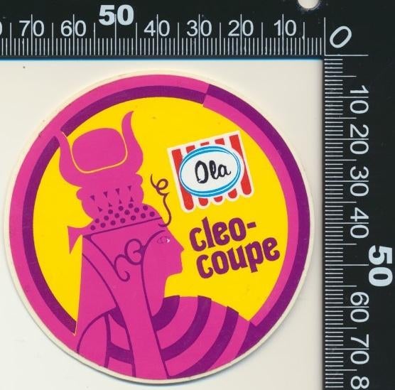 Sticker: Ola - Cleo-coupe, Ophalen of Verzenden, Zo goed als nieuw, Bedrijf of Vereniging