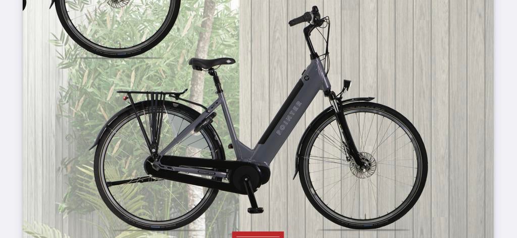 Pointer E-Bike met middenmotor, Zo goed als nieuw, 51 tot 55 cm, 50 km per accu of meer, Ophalen