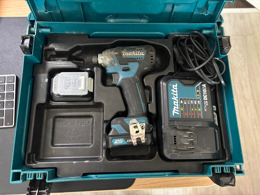 Makita TD111DSAJ slagschroevendraaier (compleet) in Mbox, Ophalen, Gebruikt, Variabele snelheid, Overige typen