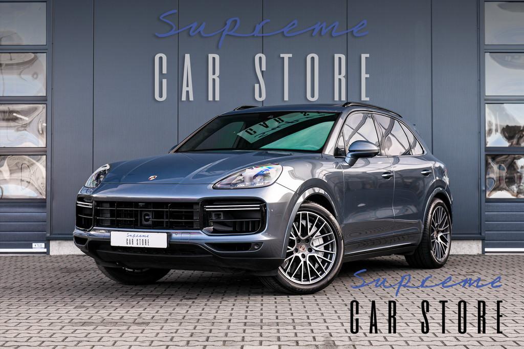 Porsche Cayenne Turbo 4.0 V8 I PSCB I Burmester I Alcantara, Automaat, Stof, Gebruikt, Blauw