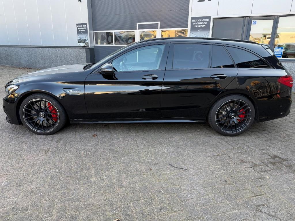 Mercedes-benz C-KLASSE AMG 63 S V8 Bi-Turbo 510 pk. Pano, He, Gebruikt, Zwart, C-Klasse, 3982 cc