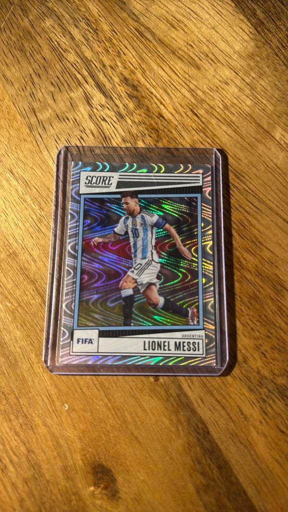 Lionel Messi Silver Swirl Panini Donruss, Ophalen of Verzenden, Zo goed als nieuw, Plaatje