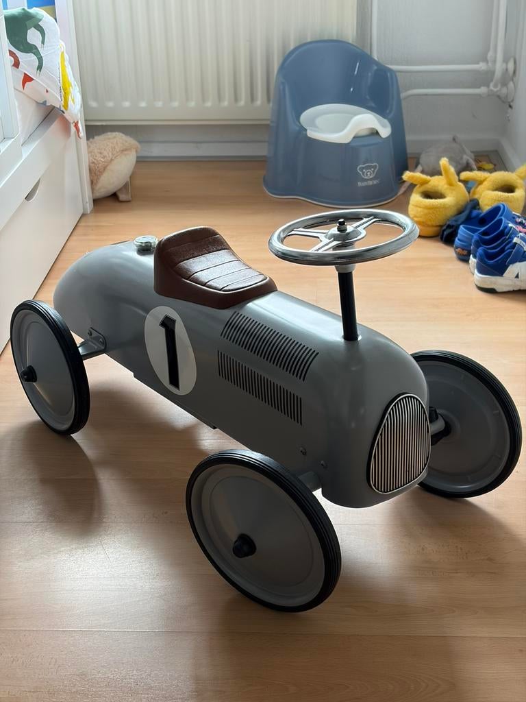 Retro ijzeren loopauto vanaf 1 jaar, Ophalen, Zo goed als nieuw, Loopvoertuig