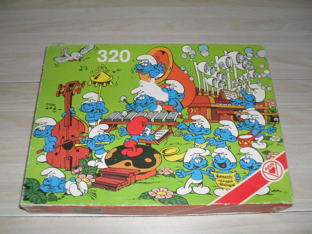 Smurfenmuziek puzzle 320 stukjes, Ophalen, Minder dan 500 stukjes, Gebruikt, Legpuzzel