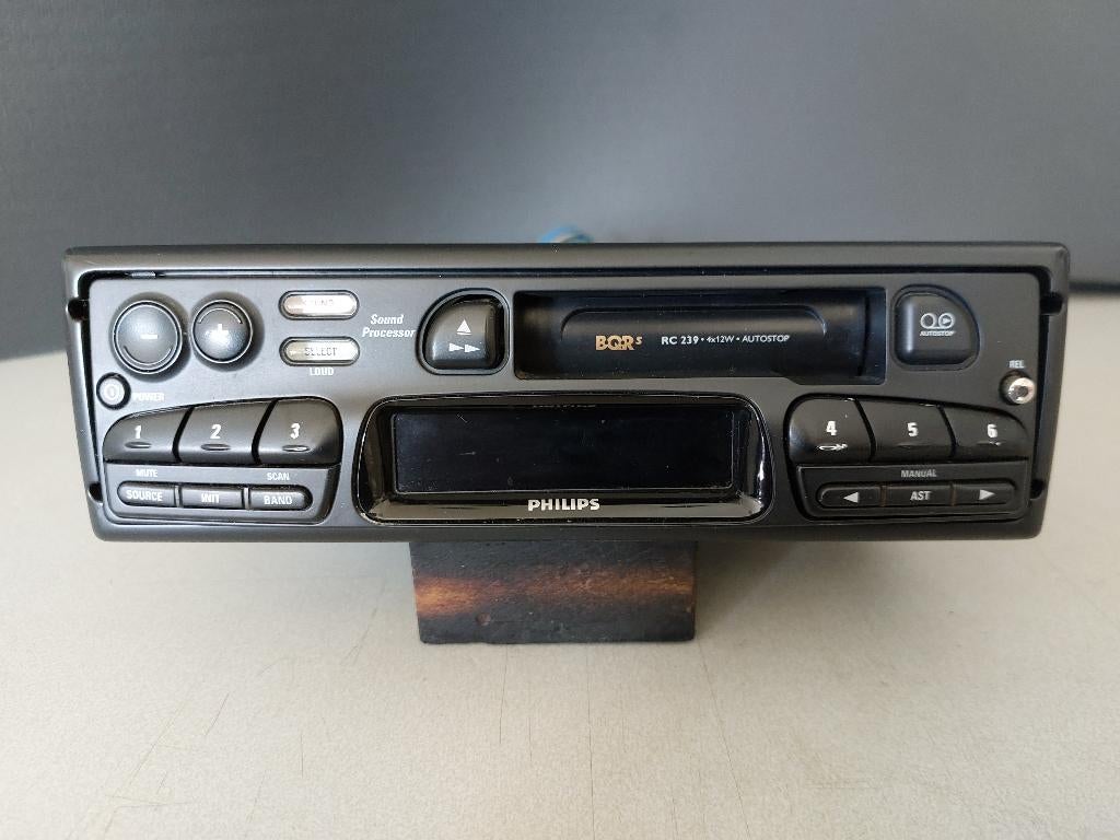 Vintage PHILIPS RC239 autoradio cassette speler, Auto diversen, Ophalen of Verzenden, Gebruikt