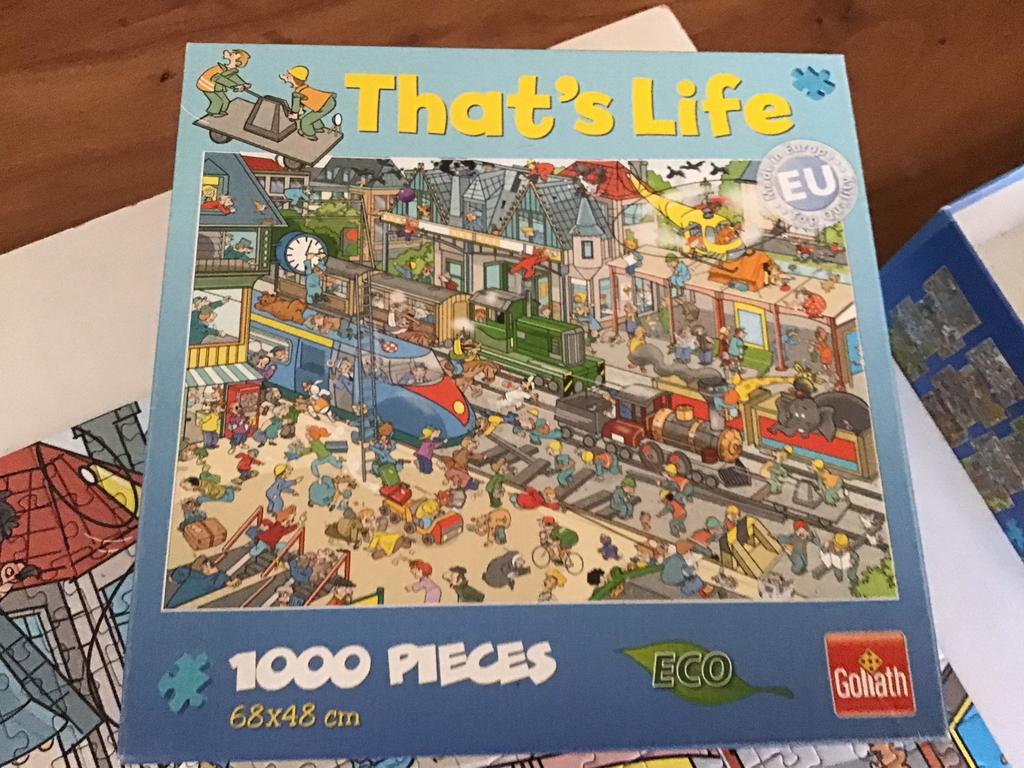 Puzzel Thats Life #71336 treinstation, Ophalen of Verzenden, 500 t/m 1500 stukjes, Zo goed als nieuw