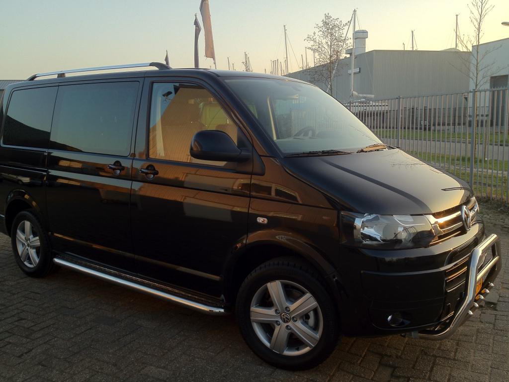 VW T5 Sidebars buis 60 mm met aluminium treeplank, Niet ingevuld, Niet ingevuld, Niet ingevuld