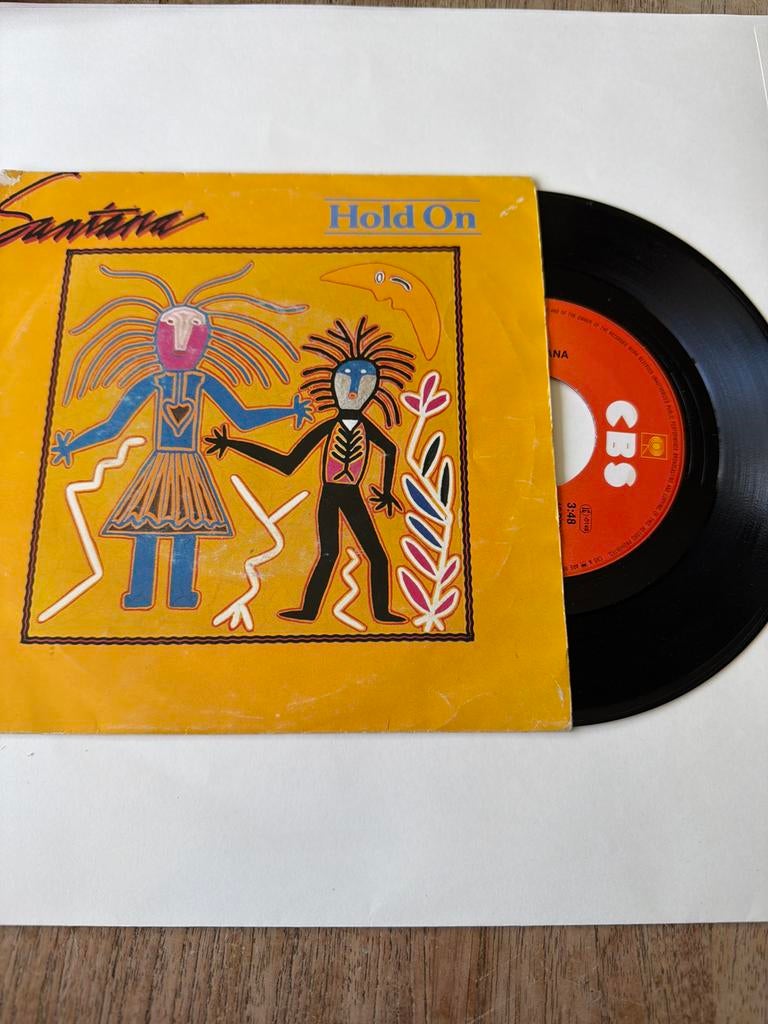 Santana - Hold On vinyl single, Ophalen, Gebruikt, 7 inch, Single