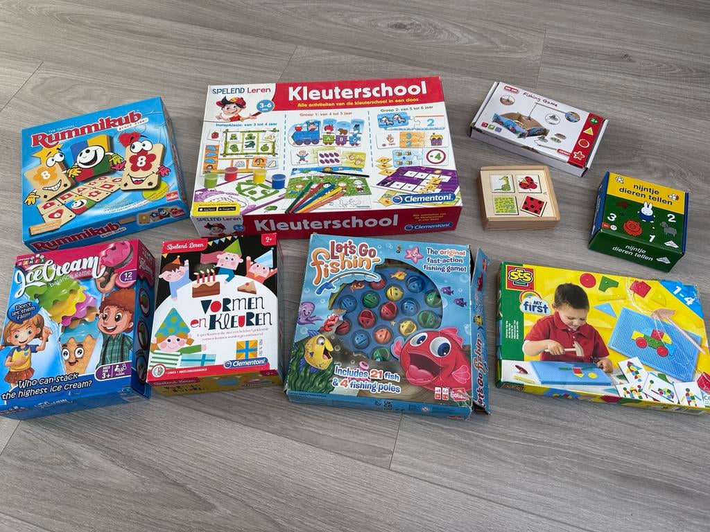 Diverse Spellenpakket: Rummikub, Vissen, Nijntje & Meer, Een of twee spelers, Ophalen of Verzenden, Gebruikt