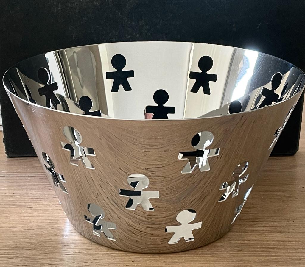 Alessi RVS schaal / mand model Girotondo King-Kong, Antiek en Kunst, Ophalen of Verzenden