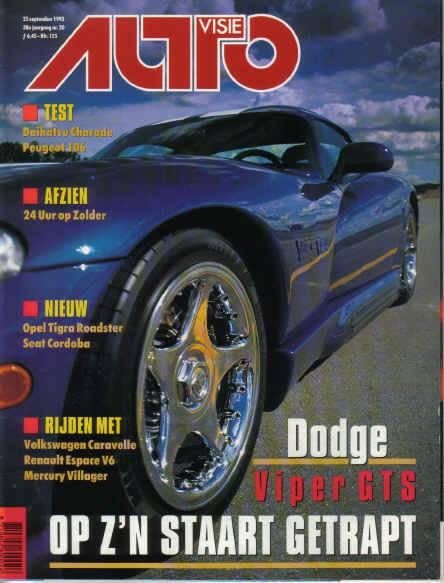 Autovisie 20 1993 : Daihatsu Charade - Peugeot 106 - VW Bus, Ophalen of Verzenden, Gelezen, Algemeen