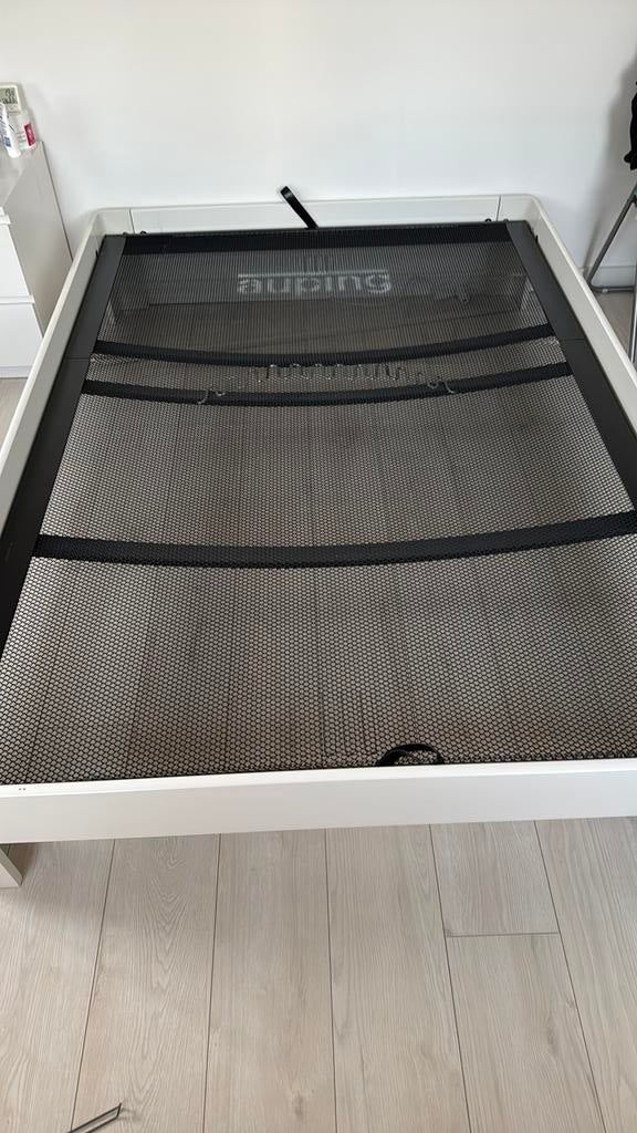 Auping Auronde 140-200, Ophalen, Gebruikt, Wit, Tweepersoons