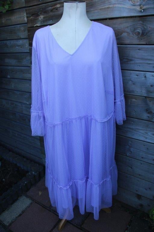 Jurk lila kant Ulla Popken mt 58/60 Vaste prijs, Verzenden, Paars, Maat 46/48 (XL) of groter, Ulla Popken