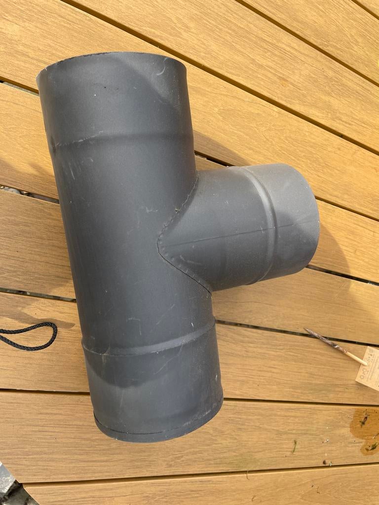 T-stuk houtkachel Jacobus, gebruikt, helemaal heel, Huis en Inrichting, Haarden, Gebruikt, Houthaard, Ophalen of Verzenden