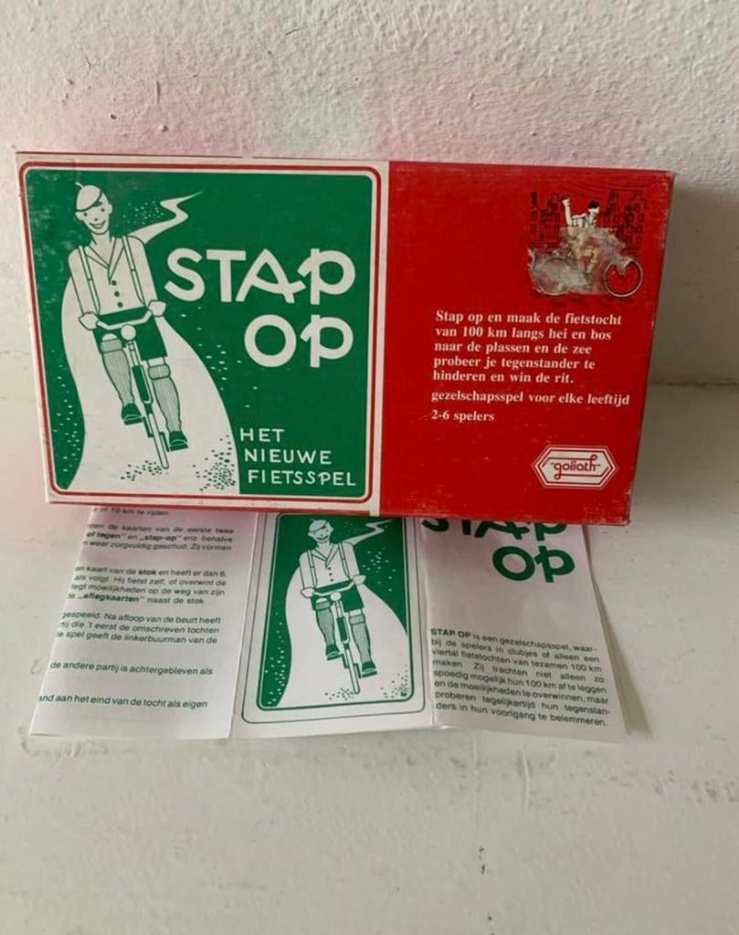 Stap op de fiets: Het Nieuwe Fietsspel - Gezelligheidsspel, Drie of vier spelers, Ophalen of Verzenden, Gebruikt