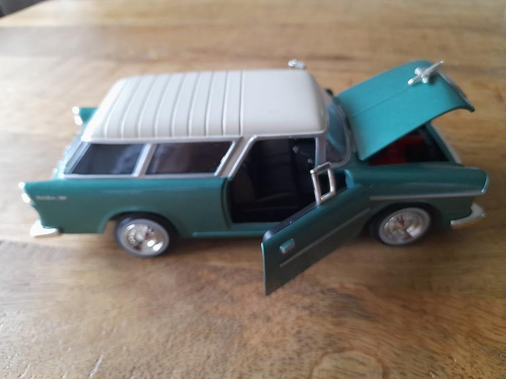 1955 Chevrolet Bel Air Nomad 1:24, Ophalen of Verzenden, Zo goed als nieuw