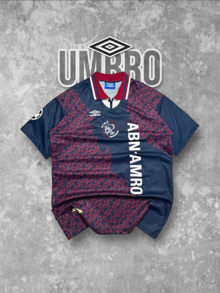 Vintage Ajax champions league shirt- Rijkaard 4- 1995, Verzamelen, Sportartikelen en Voetbal, Ophalen of Verzenden, Zo goed als nieuw