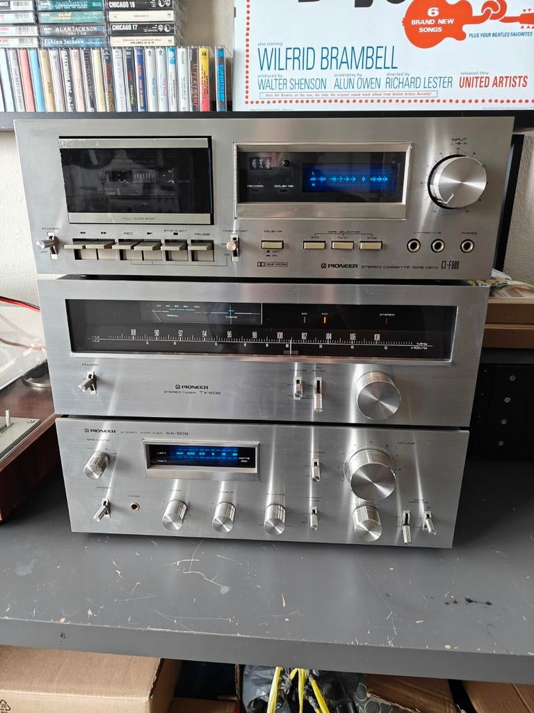 Pioneer set.Rec Sa508,tuner Sa608,casettedeck ctf600, Ophalen, Gebruikt, Pioneer