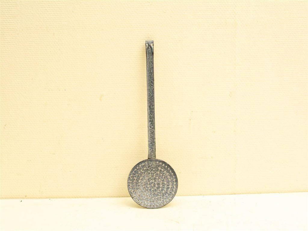 emaille grijsgewolkt schuimspaan 31986, Ophalen of Verzenden