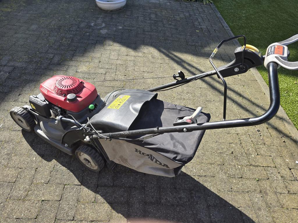 Honda hrx 476 grasmaaier benzine, Ophalen, Gebruikt, 40 t/m 49 cm, Opvangzak