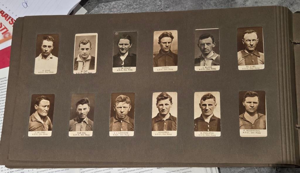 TE RUIL ADO VOETBAL PLAATJES MOSLEM ZELDZAAM 1925-1927, Ophalen of Verzenden, Gebruikt, Overige binnenlandse clubs, Poster, Plaatje of Sticker
