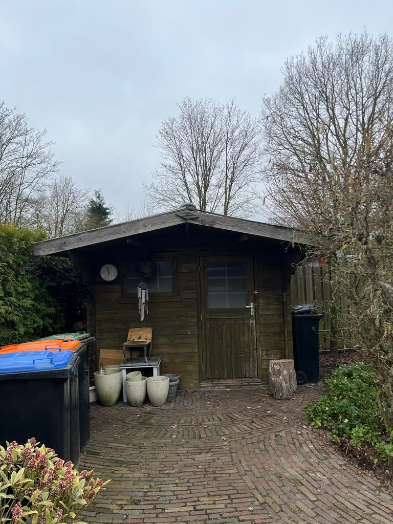 Houten Tuinhuisje / Schuurtje met Ramen, Tuinhuis, 2 ramen, Hout, Ophalen