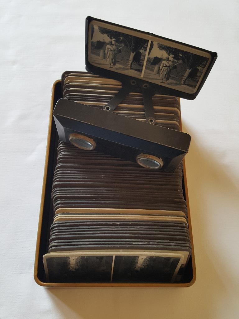 Stereoscoop uit 1900!!!, Foto, Zo goed als nieuw, Voor 1940, Buitenland