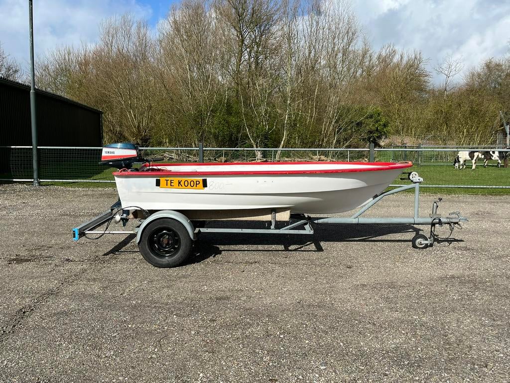 Boot met trailer, Ophalen, Tot 10 pk, Zo goed als nieuw, 3 tot 6 meter