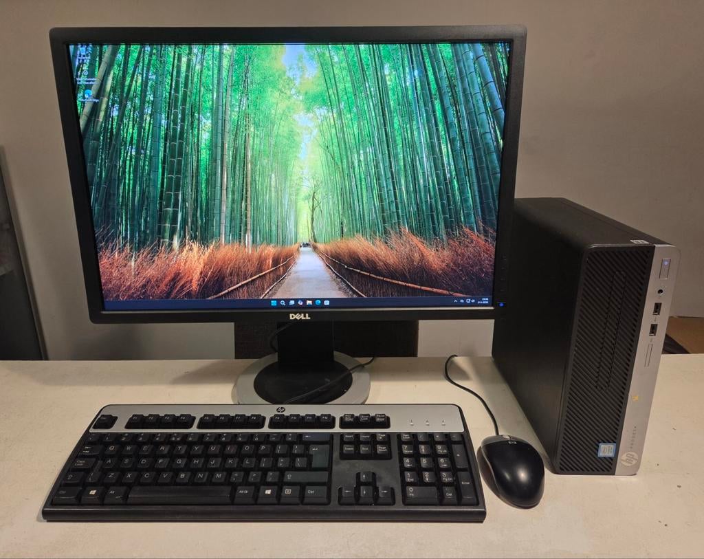 Computer set compleet i5- Ssd/Hdd - 8 GB - 24 Inch, Met monitor, 8 GB, Zo goed als nieuw, HDD