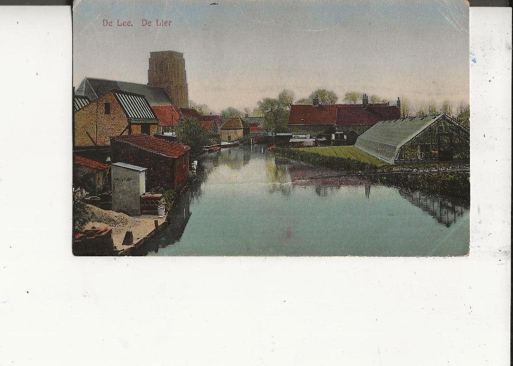 De Lier De Lee met druivenkas J van Loenen, Ophalen of Verzenden, Voor 1920, Gelopen, Zuid-Holland