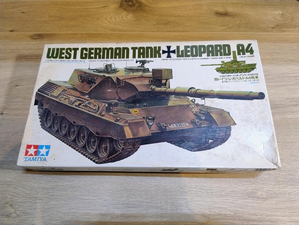 Tamiya 1:35 Leopard A4 Tank 35112, Tank, 1:32 tot 1:50, Ophalen of Verzenden, Zo goed als nieuw