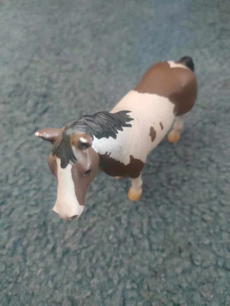 Origineel Schleich Pinto paard uit 2001 behorend bij de oude, Verzamelen, Dierenverzamelingen, Ophalen of Verzenden, Gebruikt