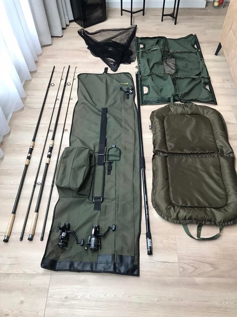 complete karper set zie foto’s en omschrijving, Ophalen, Zo goed als nieuw, Complete set