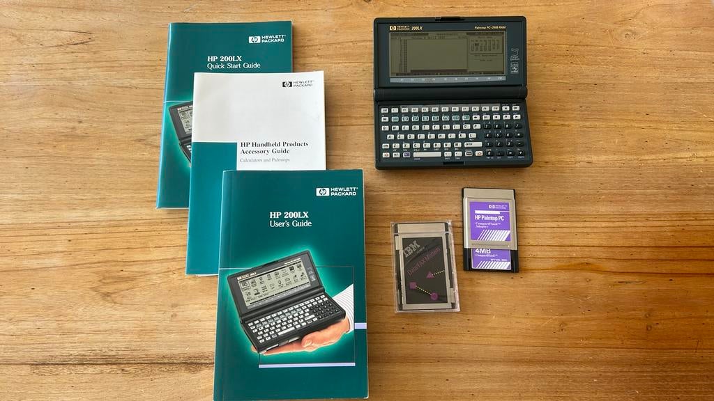 Vintage HP 200LX Palmtop PC in originele doos, Telecommunicatie, Pda's, Gebruikt, Overige systemen, Overige merken, Ophalen of Verzenden