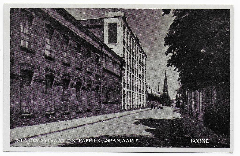 Borne Fabriek Spanjaard Ongelopen Ansichtkaart ( B6843, Ophalen of Verzenden, 1960 tot 1980, Ongelopen, Groningen