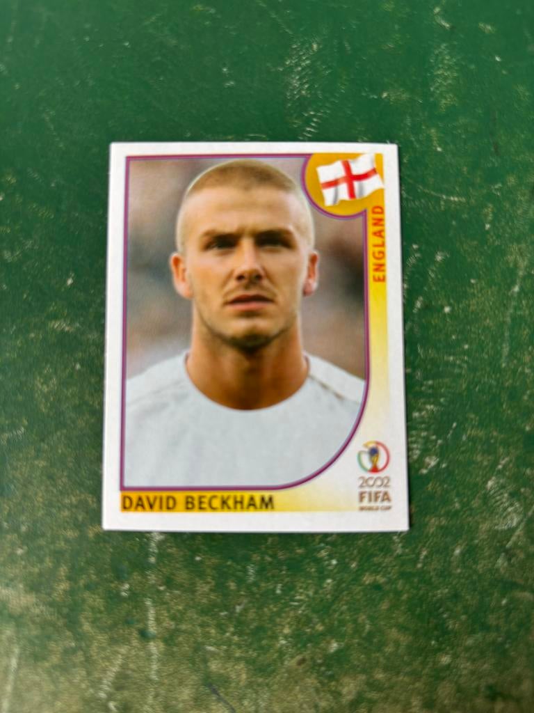 Panini plaatje David Beckham Engeland WK 2002, Ophalen of Verzenden, Nieuw