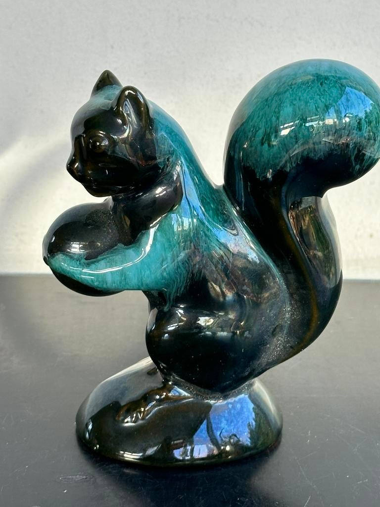 Vintage aardewerk bleu Mountain Canada Eekhoorn beeldje, Ophalen of Verzenden, Gebruikt, Dier