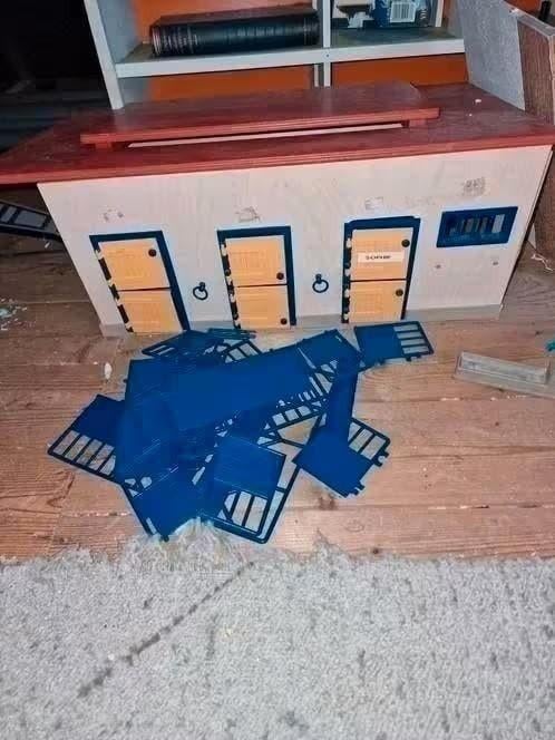 schleich manege compleet met hekken, Ophalen of Verzenden, Zo goed als nieuw, Paard, Beeldje of Figuurtje