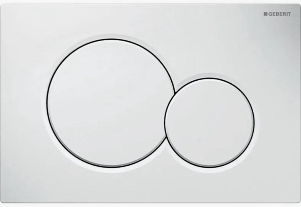 Nieuw 2x Geberit bedieningspanelen Sigma 01 wit, Ophalen, Nieuw, Wit