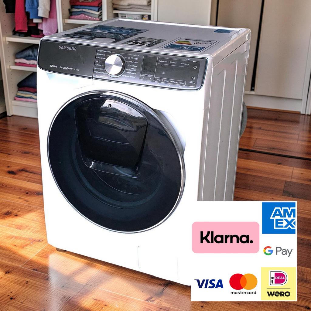 Wasmachine SAMSUNG QuickDrive 9kg 1600toeren A+++ Garantie, Ophalen, 1200 tot 1600 toeren, S, 8 tot 10 kg