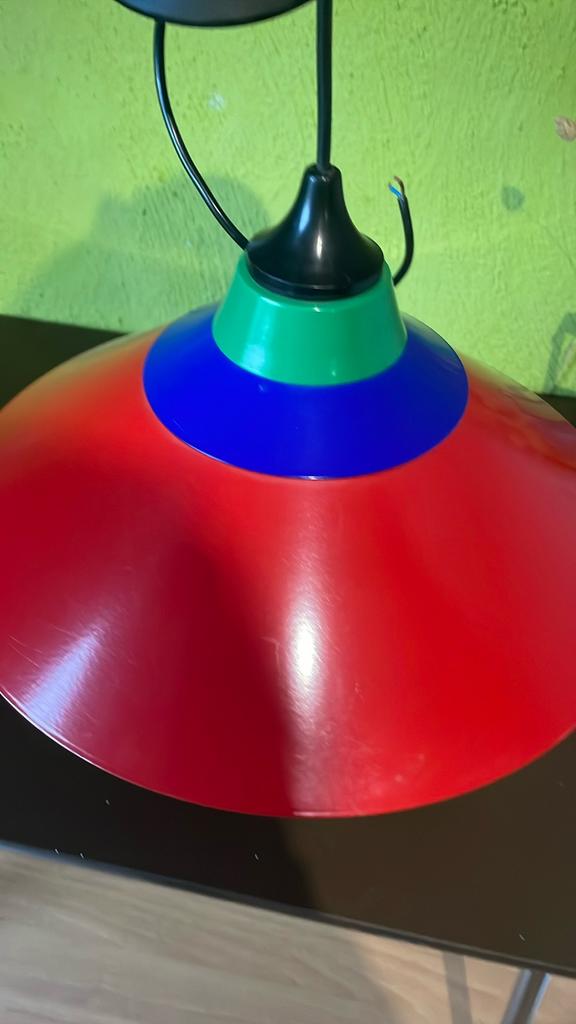 Vintage WLP hanglamp van metaal in prima staat., Ophalen of Verzenden, Zo goed als nieuw, Metaal, Minder dan 50 cm