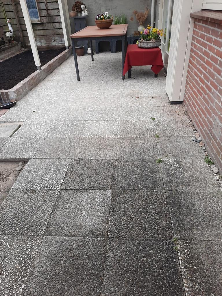 GRATIS GRINDTEGELS, Tuin en Terras, Tegels en Klinkers, Ophalen of Verzenden, Gebruikt, Beton, Terrastegels