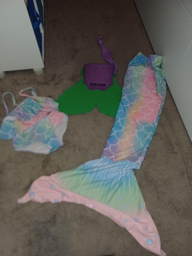 Zeemeermin zwemset met monovin kids, Ophalen of Verzenden, Nieuw, Meisje, Bikiniset