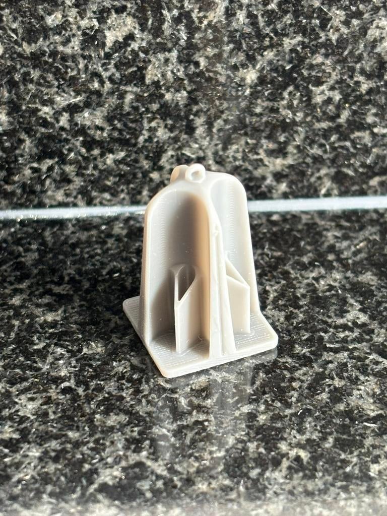 Resin plaskruis wc urinoir mobiel toilet Kros dixi 1:87 H0, Overige merken, Verzenden, Gelijkstroom of Wisselstroom, Brug, Tunnel of Gebouw