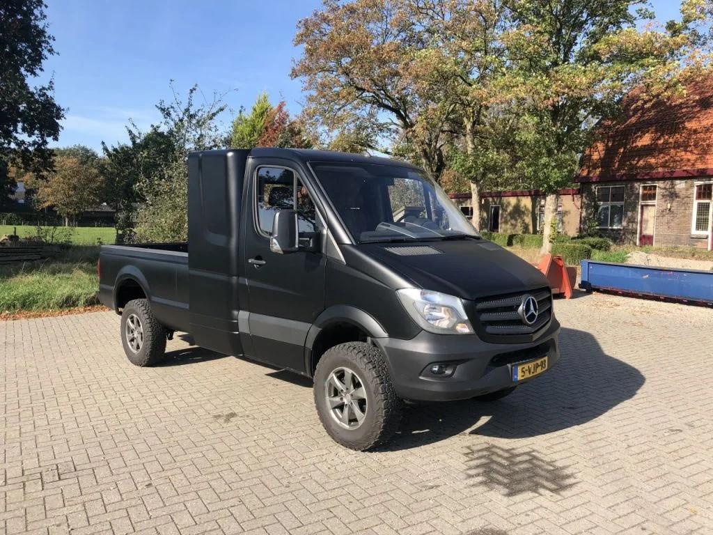 Mercedes-Benz Sprinter 319 4x4 luchtgeremd slaap cabine v6 1, Auto's, Bestelauto's, Gebruikt, 190 pk, Bedrijf, Diesel