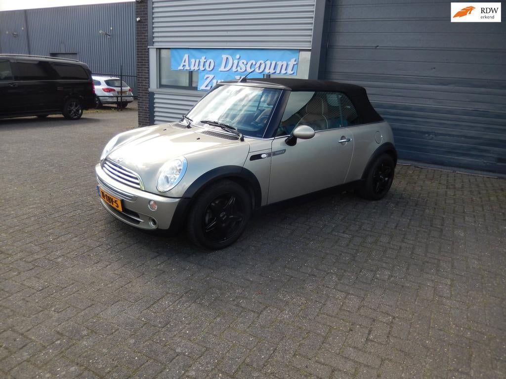Mini Mini Cabrio 1.6 Cooper Pepper SIDEWALK STOELVERWARMING, Auto's, Mini, Voorwielaandrijving, Gebruikt, 4 cilinders, Cabriolet
