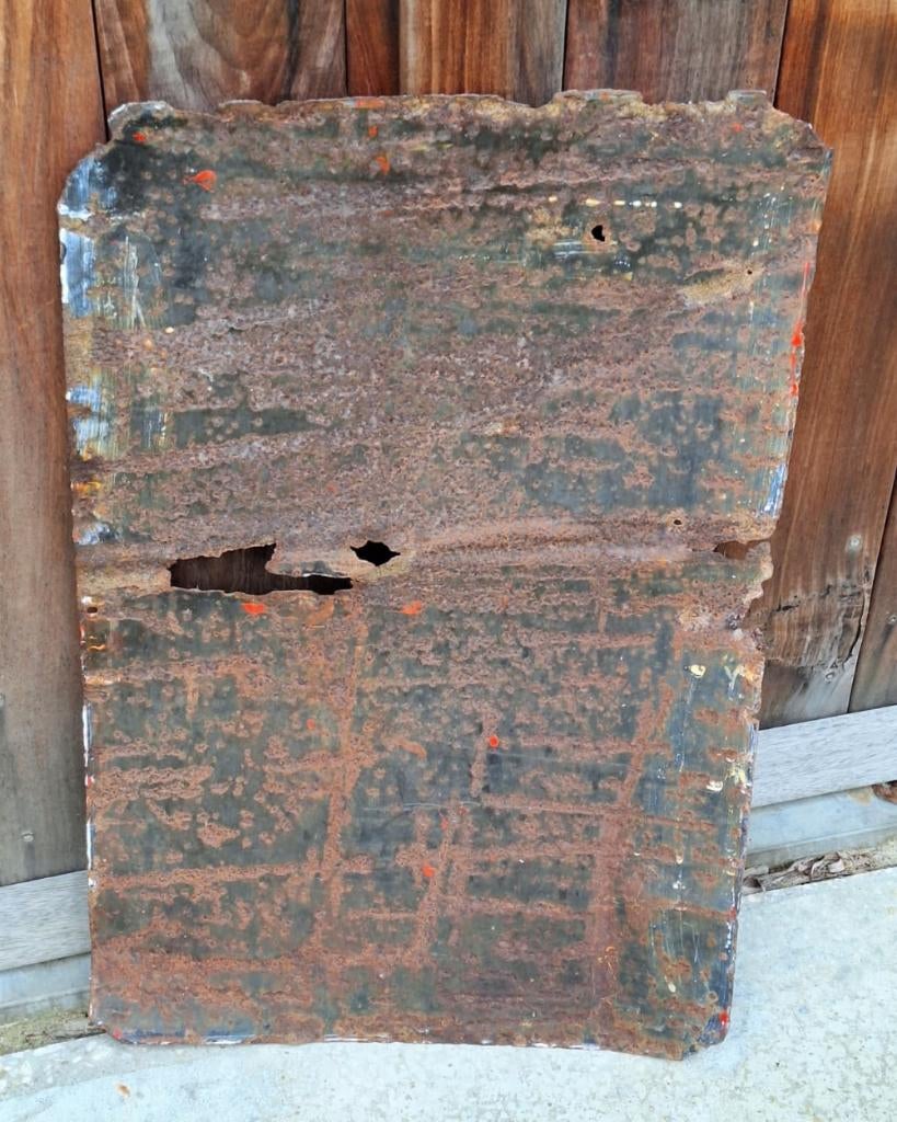 Antiek emaille bord, Johan van Oldenbarnevelt sigaren., Reclamebord, Gebruikt, ., Ophalen of Verzenden