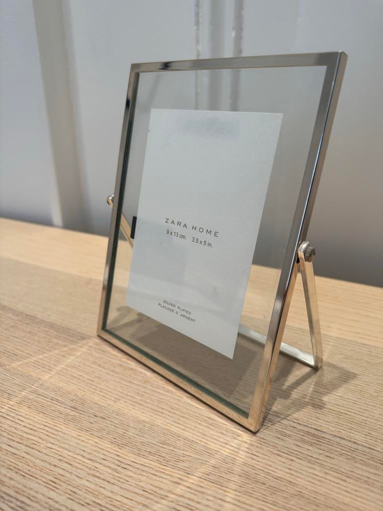 Zara fotolijstje silver plated 9x13 cm, Ophalen of Verzenden, Zo goed als nieuw