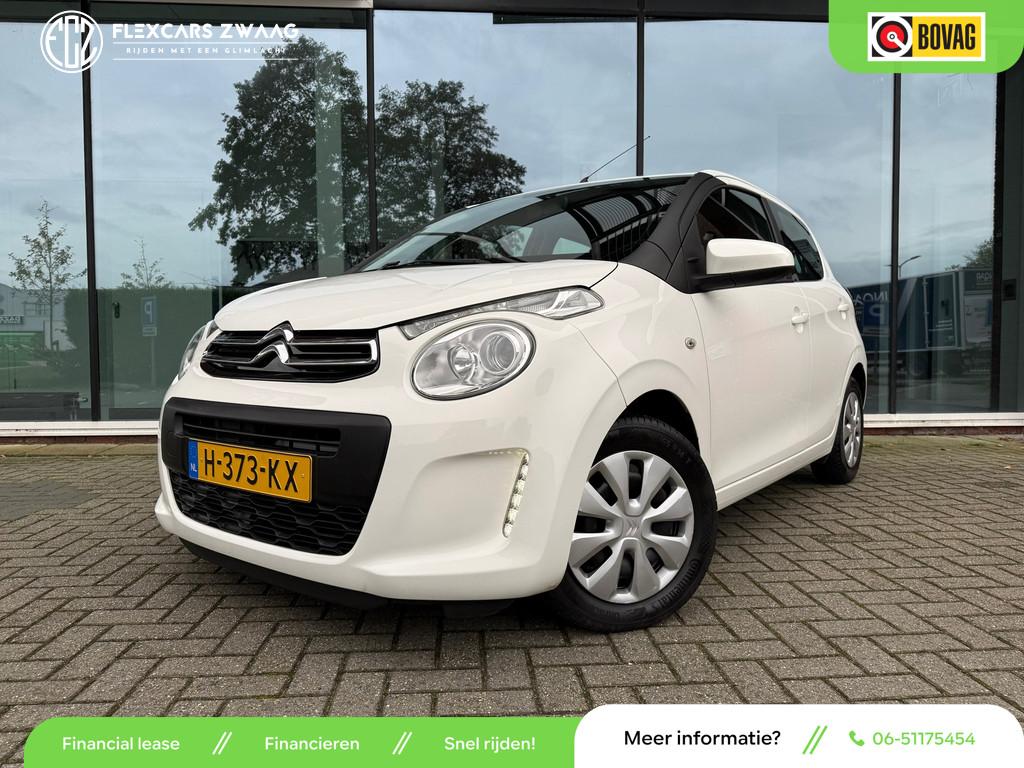 Citroen C1 1.0 VTi 5D Feel - Airco - Media - OrgNL, Voorwielaandrijving, Stof, Gebruikt, 4 stoelen