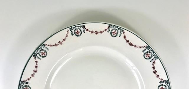 Longwy France groot serveerbord presenteer bord 1934, Antiek en Kunst, Antiek | Servies los, Ophalen of Verzenden